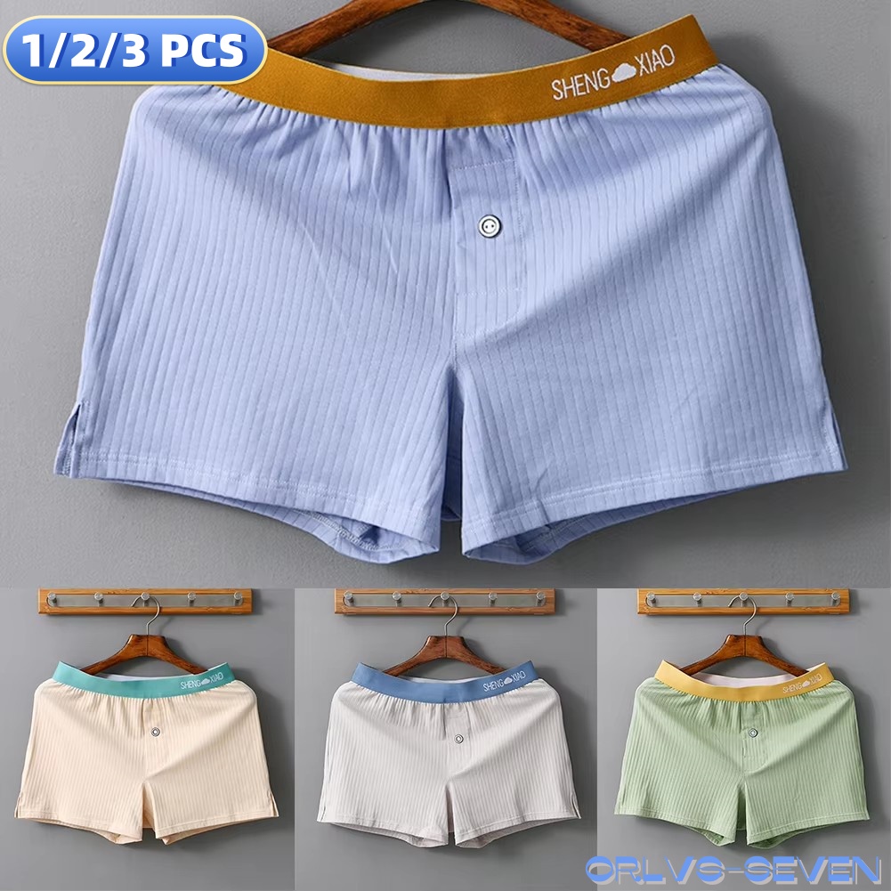 Trunk Breathable Men - 1/2/3 PCS Men's Panties Cotton Solid