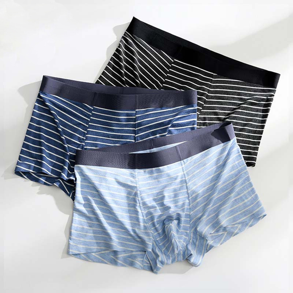 Men Soft Striped Boxers Underw - đánh giá và giá Pouch Boxer Pouch