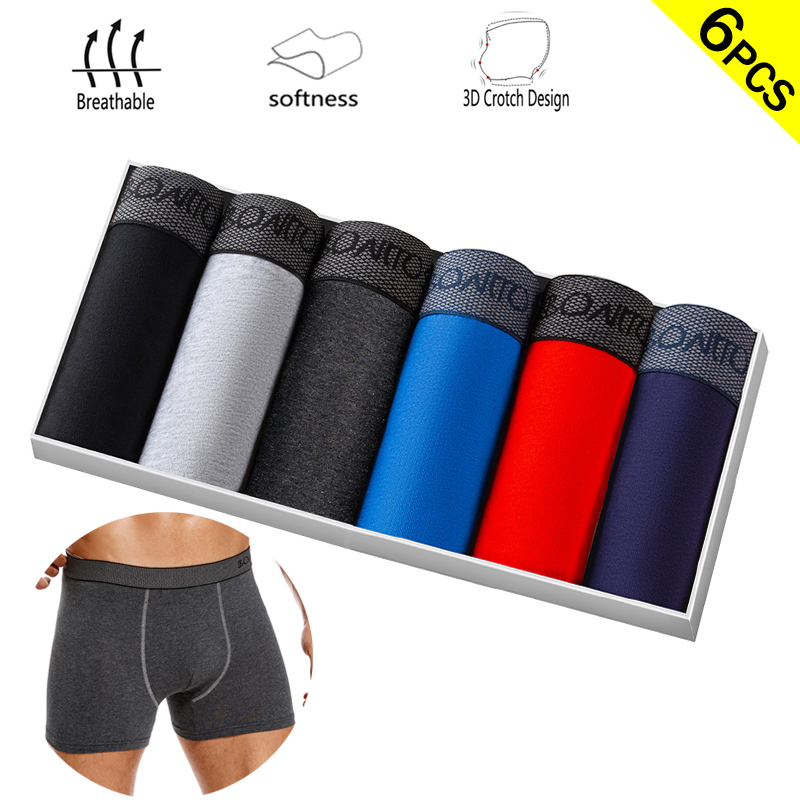 6pcs/pack Boxer Briefs Solid C - đánh giá và giá Boxer Shorts Modal