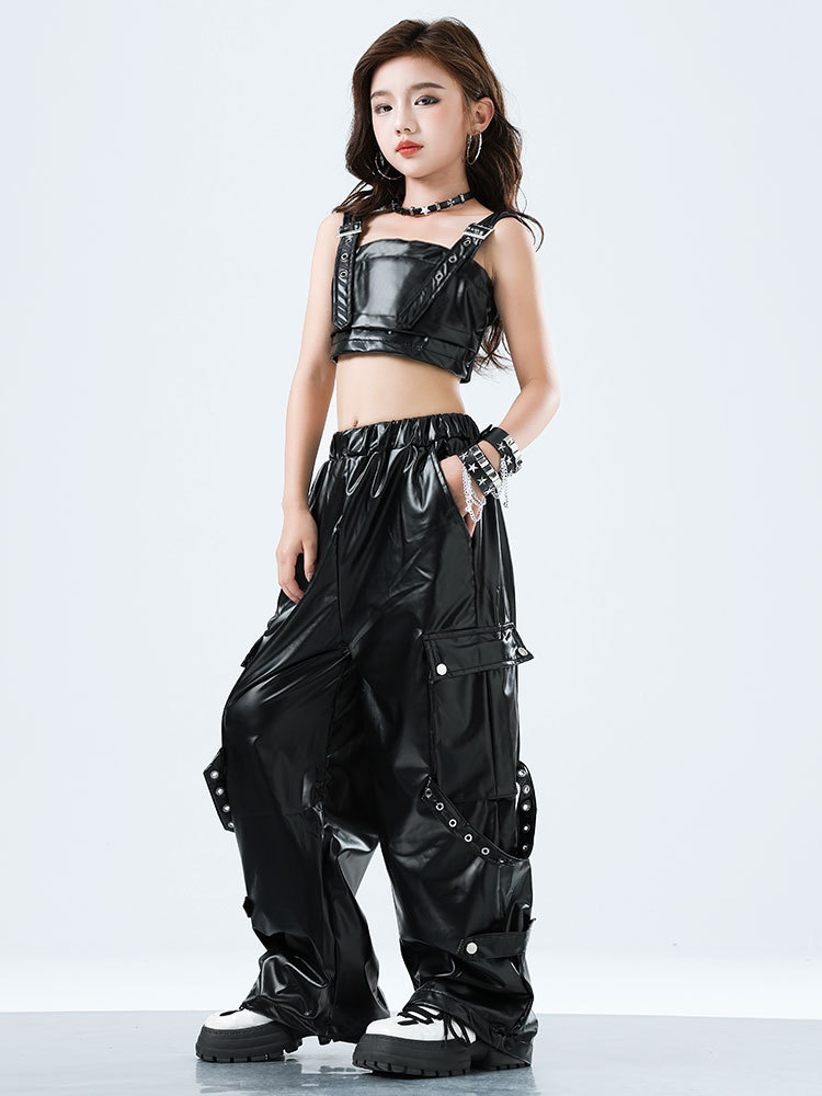 Kid Kpop Hip Hop Clothing Blac - đánh giá và giá Suspender Tank Top